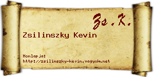 Zsilinszky Kevin névjegykártya
